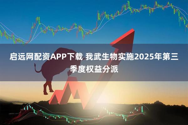 启远网配资APP下载 我武生物实施2025年第三季度权益分派