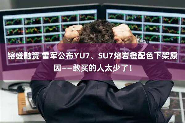 镕盛融资 雷军公布YU7、SU7熔岩橙配色下架原因——敢买的人太少了！